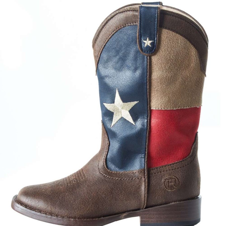 Boots * | Roper Kids Lone Star Square Toe Boot