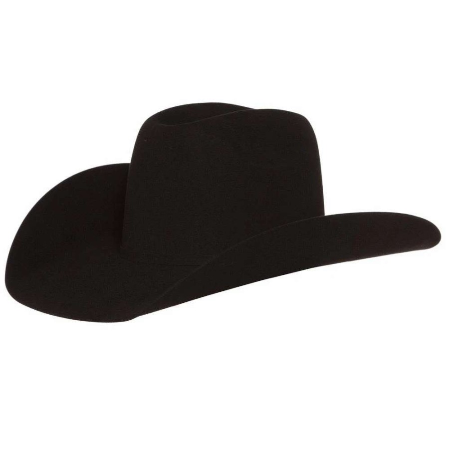 Felt Cowboy Hats * | Jw Brooks Custom Hats 50X Black 4 1/4` Brim