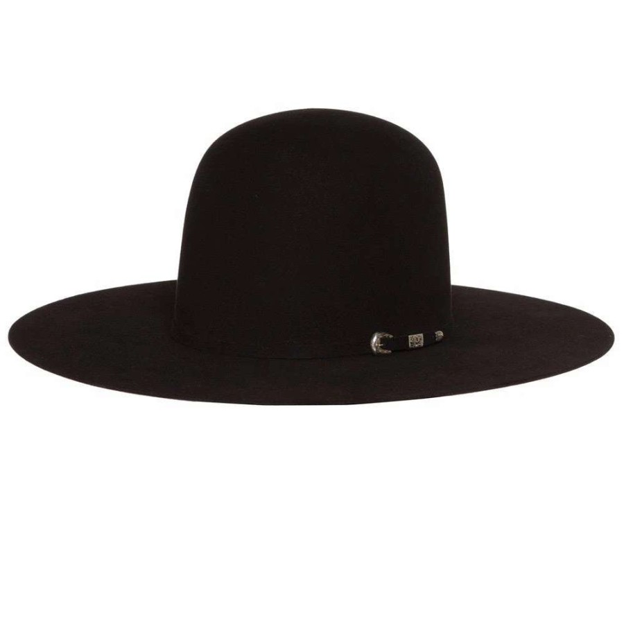 Felt Cowboy Hats * | Jw Brooks Custom Hats 50X Black 4 1/4` Brim