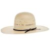 Straw Cowboy Hats * | Mf Western Products Nrs 20X Two Tone Double Row Vent 4 1/2 Inch Brim Open Crown Straw Cowboy Hat