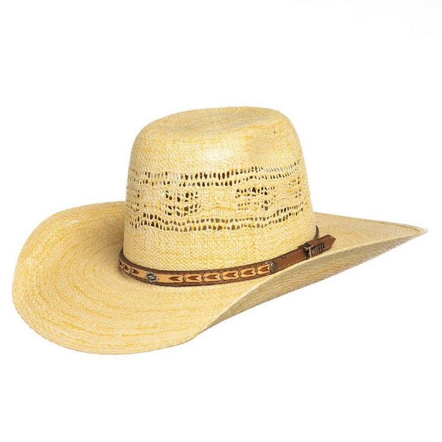 Kids' Cowboy Hats * | Mf Western Products Youth Twister Toast Bangora Cool Hand Luke Precreased Straw Hat