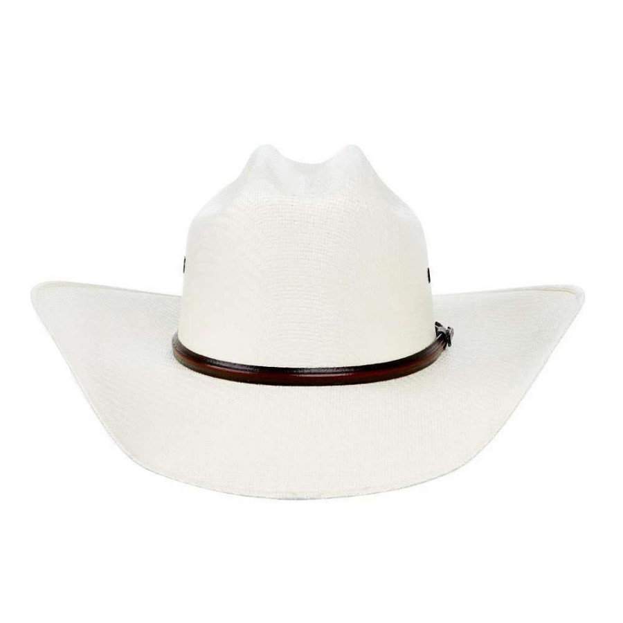 Straw Cowboy Hats * | Mf Western Products Twister 5X Natural 4In. Brim With Eyelets Straw Cowboy Hat