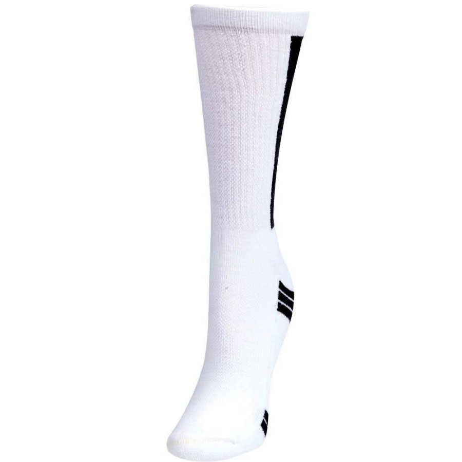 Boots * | Nestery Hoisery Unisex Ariat Venttex White 2Pk Mid Calf Performance Socks