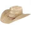 Straw Cowboy Hats * | American Hats American Round Oval Sisal Vented Open Crown 4-1/4In. Brim Straw Hat