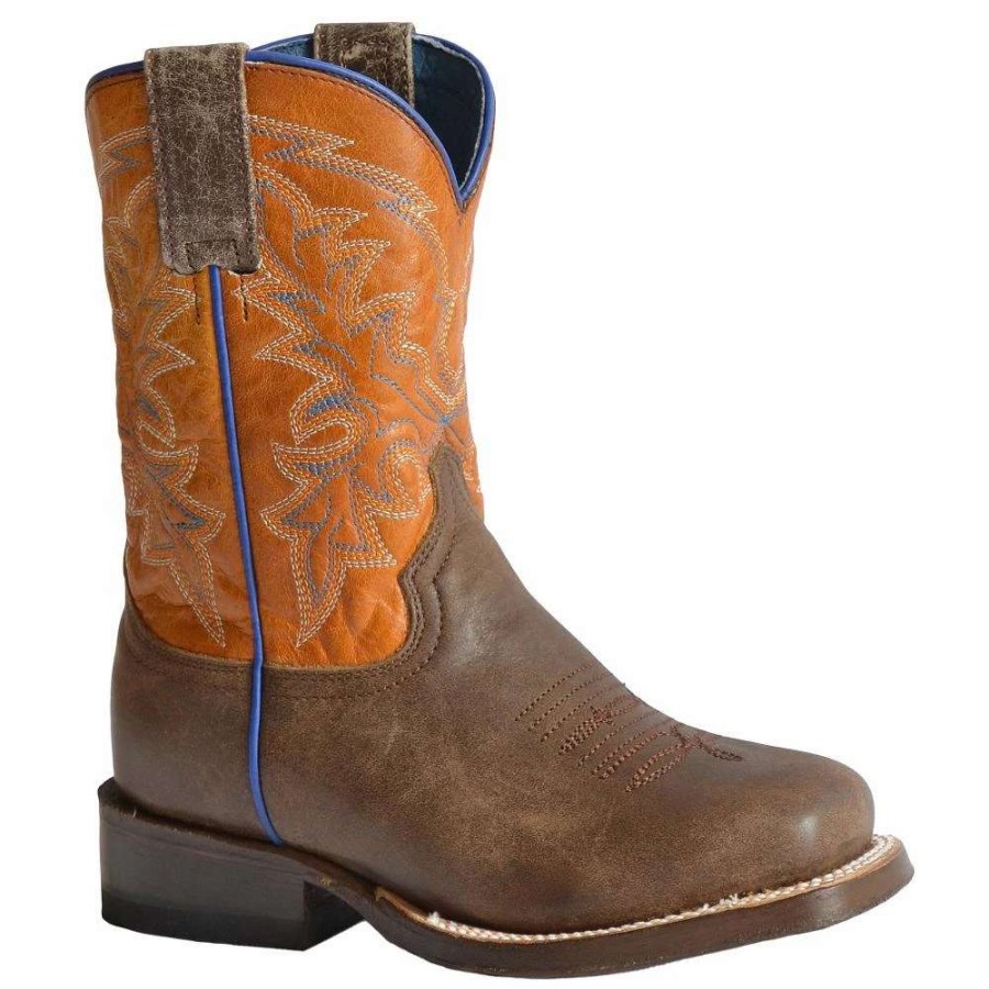 Boots * | Roper Youth Colt Brown Leather Boot