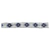 Hat Care & Accessories * | Austin Accent, Inc. Austin Accent Inc. 7/8In. Beaded Stretch Diamond Blue/White Hat Band