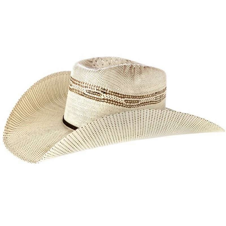 Straw Cowboy Hats * | Mf Western Products Twister Brown Bangora Straw Cowboy Hat