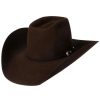 Felt Cowboy Hats * | American Hats 40X Chocolate Open Crown 4-1/4In Brim Felt Cowboy Hat