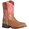 Boots * | Roper Youth Dakota Tan And Aztec Boot