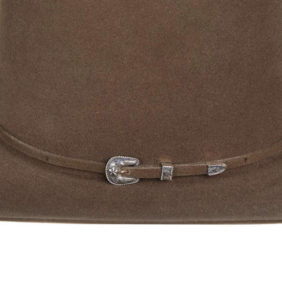 Felt Cowboy Hats * | American Hats 200X Pecan 4 /4In. Brim Felt Open Crown Cowboy Hat