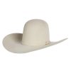 Felt Cowboy Hats * | American Hats 40X Bone Self Band 5In. Brim Open Crown Felt Cowboy Hat