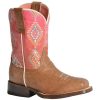 Boots * | Roper Kids Dakota Tan Leather Boot