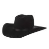 Kids' Cowboy Hats * | Mf Western Products M&F Kids Grey Precreased Wool Cowboy Hat