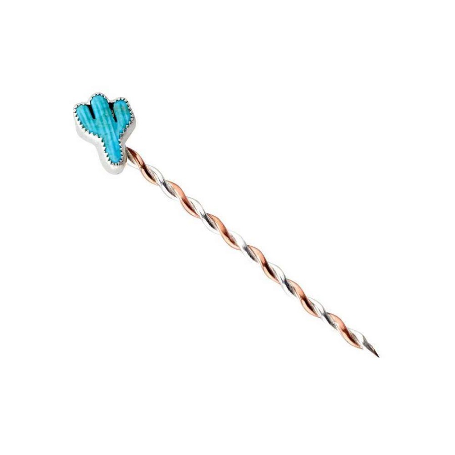 Hat Care & Accessories * | T5 Cacti Turquoise Toothpick And Hat Accessory