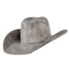 Felt Cowboy Hats * | Jw Brooks Custom Hats Dark Smoke 50X 4 1/2In. Brim Open Crown Felt Cowboy Hat