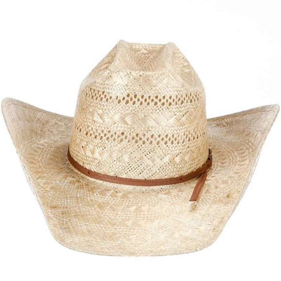 Straw Cowboy Hats * | American Hats Sisal Vented Open Crown 4-1/4In. Brim Straw Cowboy Hat