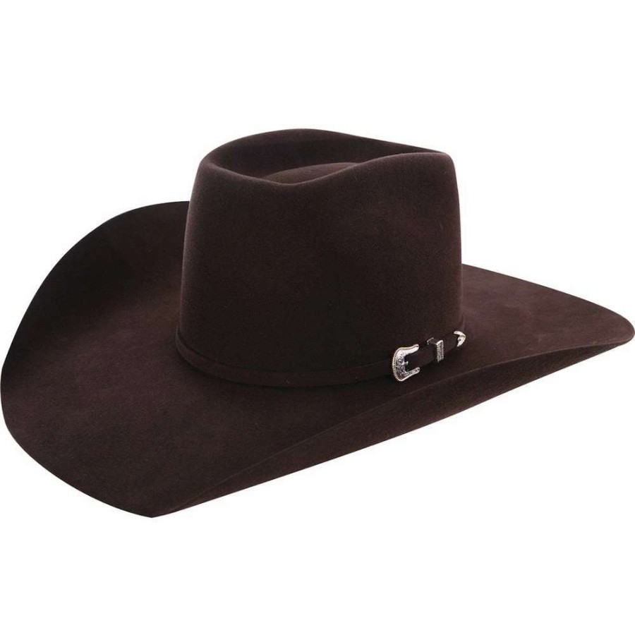 Felt Cowboy Hats * | American Hats 10X Chocolate 4 /2In. Brim Open Crown Felt Cowboy Hat