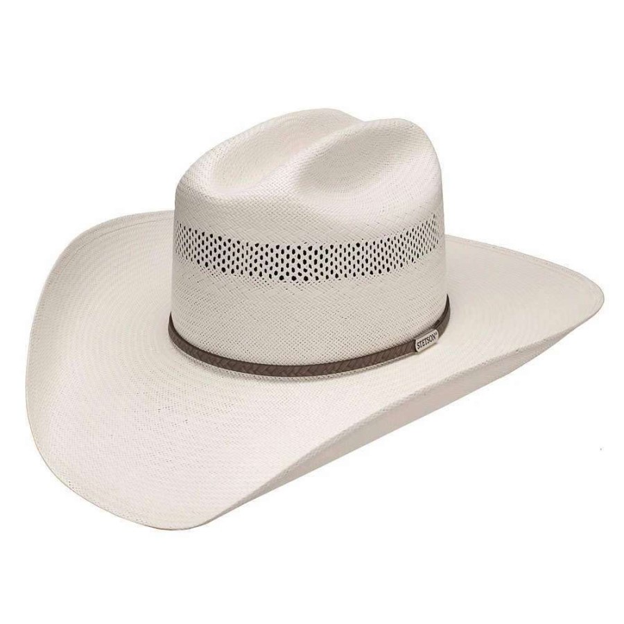 Straw Cowboy Hats * | Stetson Hats 10X Plait 4 1/4In. Brim Straw Cowboy Hat