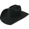 Kids' Cowboy Hats * | Resistol Youth Crossroads Jr. Black Felt Cowboy Hat 4In Brim