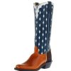 Boots * | Olathe Boot Company Men`S Cognac Yucatan 15In Navy Blue Top Boot