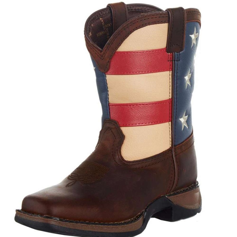 Boots * | Durango Boots Kids Lil Rebel American Flag Boots