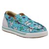 Boots * | Twisted X Youth Cook Children'S Aqua Multi Slip-On Kicks