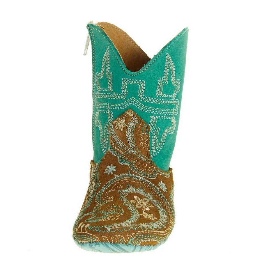 Boots * | Tin Haul Footwear Infant Cowbaby Lil Paisley Boots