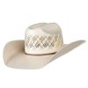 Straw Cowboy Hats * | American Hats Two Tone Rancher Crease Drilex 4 1/4In. Straw Cowboy Hat