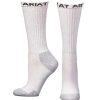 Boots * | Mf Western Products Ariat Mid-Calf Cotton Socks 3 Pack