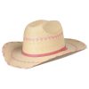 Kids' Cowboy Hats * | Atwood Hats Pink Pinto Palm Leaf Kid'S Hat