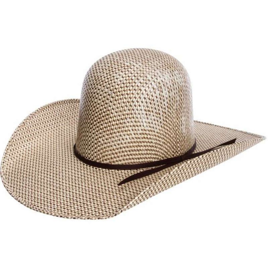 Straw Cowboy Hats * | Rodeo King 3 Tone Open Crown 4-1/2In. Brim Straw Cowboy Hat