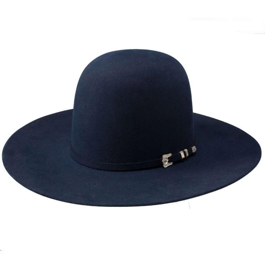 Felt Cowboy Hats * | Resistol 30X Navy Grand 4 1/4In. Brim Open Crown Felt Hat