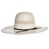 Straw Cowboy Hats * | American Hats 20 Star Premium Shantung Open Crown Two Cord Black Band 4-1/4In. Cowboy Hat