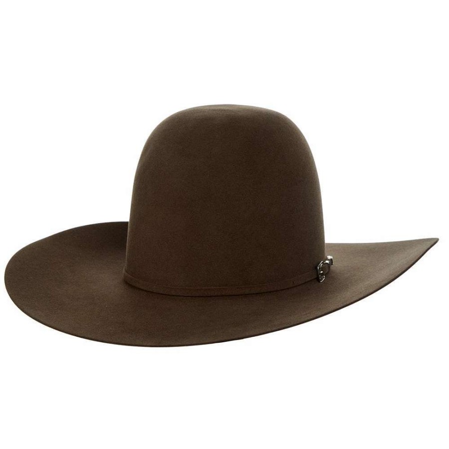 Felt Cowboy Hats * | American Hats Ahc Pecan 100X Self Band 4 1/4In. Brim Felt Cowboy Hat