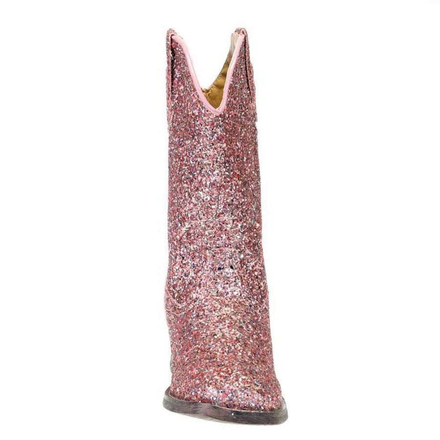 Boots * | Roper Girls Glitter Galore Pink Boot