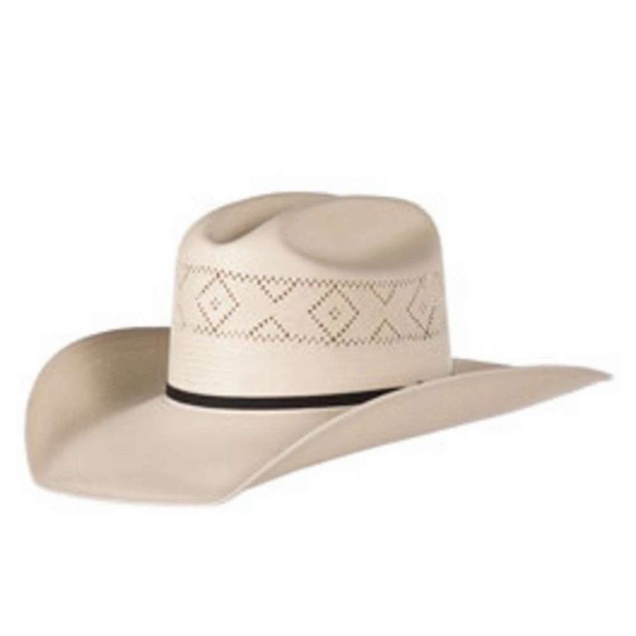 Straw Cowboy Hats * | Stetson Hats Stetson 10X Saddleman 4 1/4 In. Brim Pre-Creased Western Straw Cowboy Hat