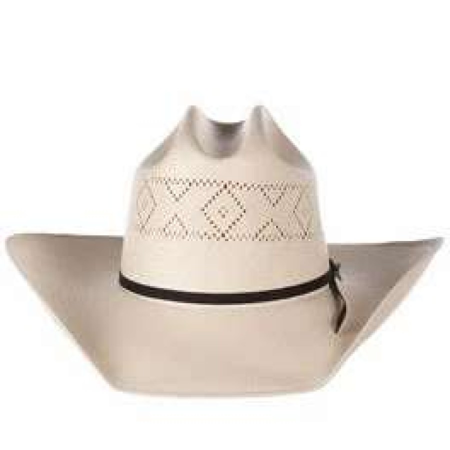 Straw Cowboy Hats * | Stetson Hats Stetson 10X Saddleman 4 1/4 In. Brim Pre-Creased Western Straw Cowboy Hat