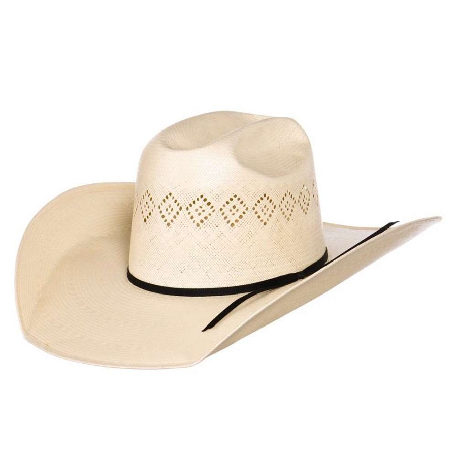 Straw Cowboy Hats * | Rodeo King 24K Shantung Diamond 4 1/2In. Brim Open Crown Straw Hat