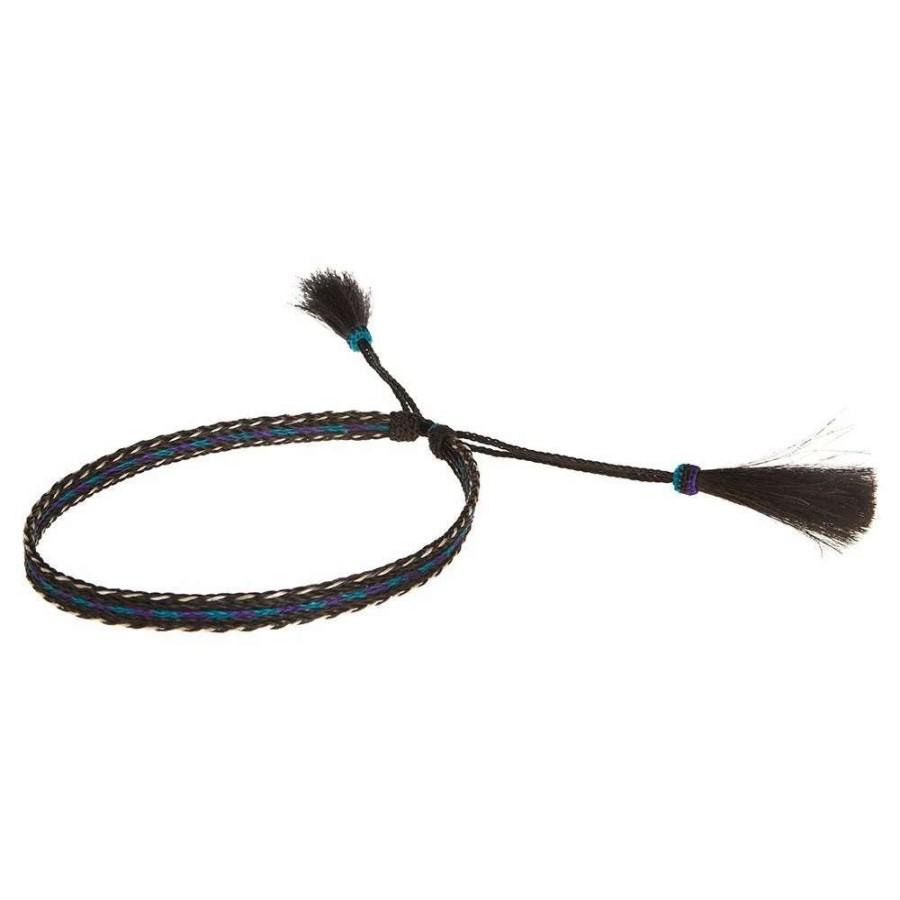 Hat Care & Accessories * | Austin Accent, Inc. Austin Accent Inc. 5 Strand 2 Tassel Blue/Purple Hat Band