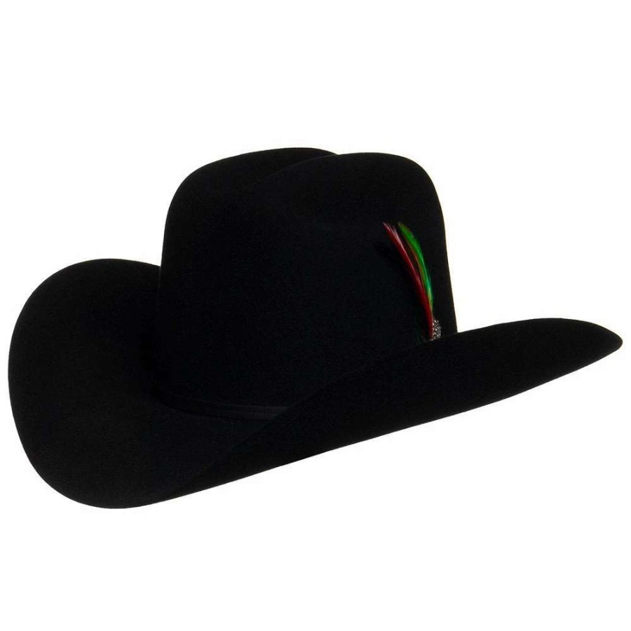 Felt Cowboy Hats * | Stetson Hats 6X Precreased Rancher Black 4In. Brim Black Felt Cowboy Hat