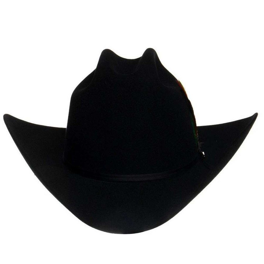 Felt Cowboy Hats * | Stetson Hats 6X Precreased Rancher Black 4In. Brim Black Felt Cowboy Hat