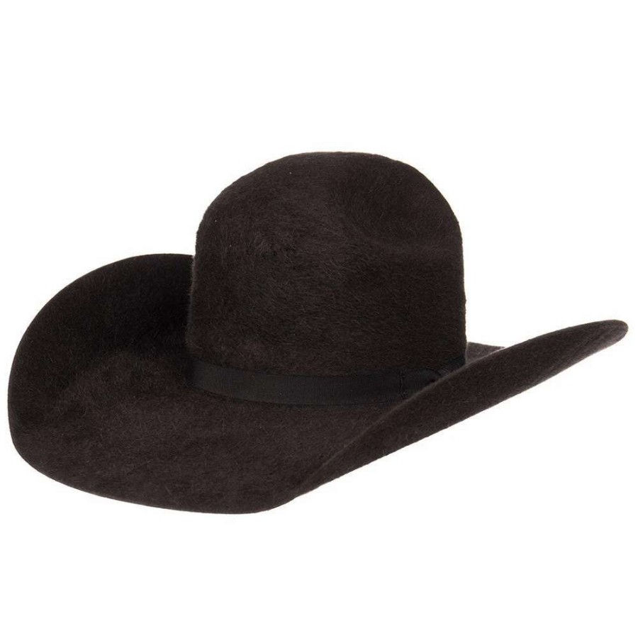 Felt Cowboy Hats * | Rodeo King 10X Charcoal Grizzly Hat 4 1/2In. Brim