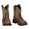 Boots * | Justin Boots Kids Nuri Tan Round Toe Boot