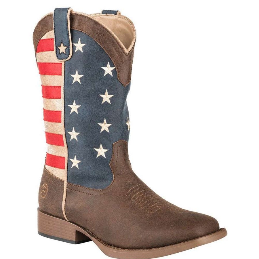 Boots * | Roper Footwear Little Kids American Patriot Cowboy Boots