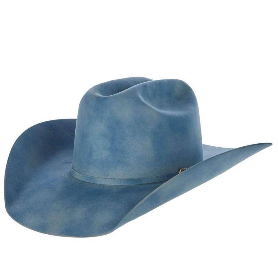 Felt Cowboy Hats * | Jw Brooks Custom Hats 50X Robins Egg Smoke 4 1/4In. Brim Felt Cowboy Hat