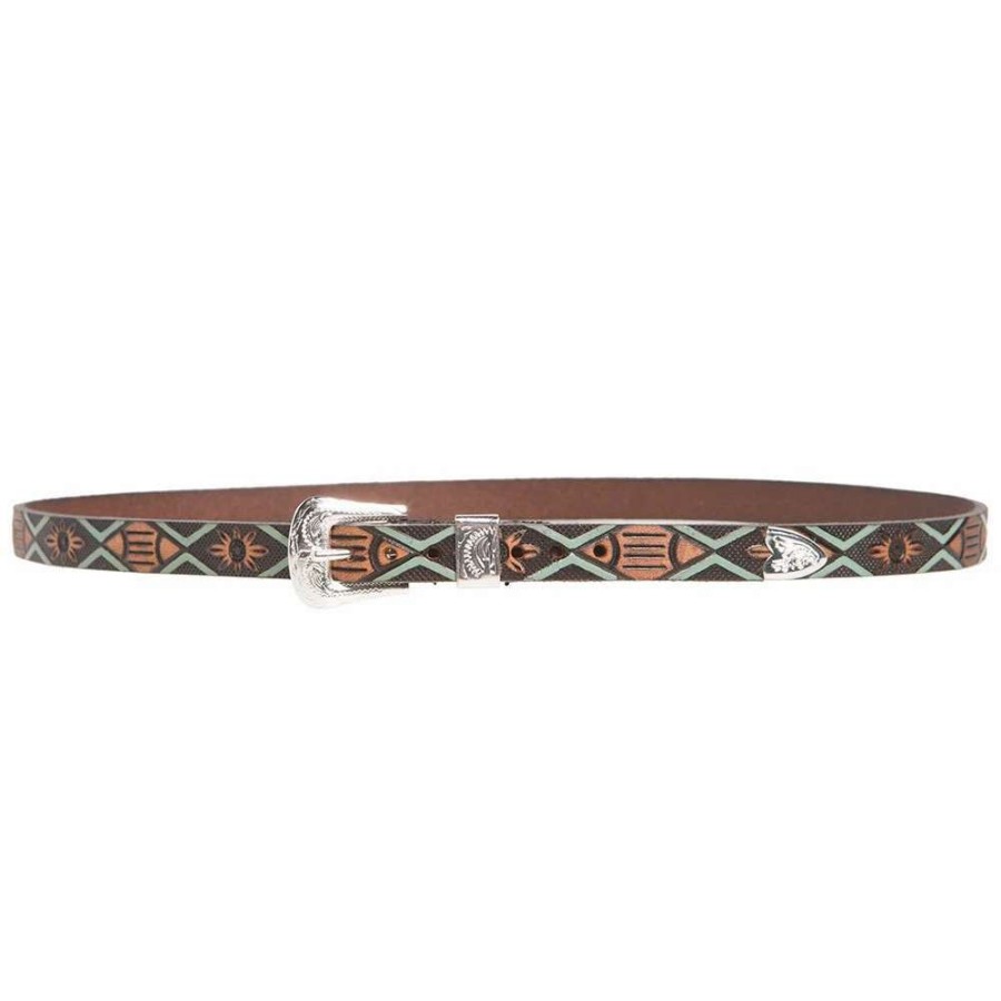 Hat Care & Accessories * | Mf Western Products Aztec Hat Band With Buckle