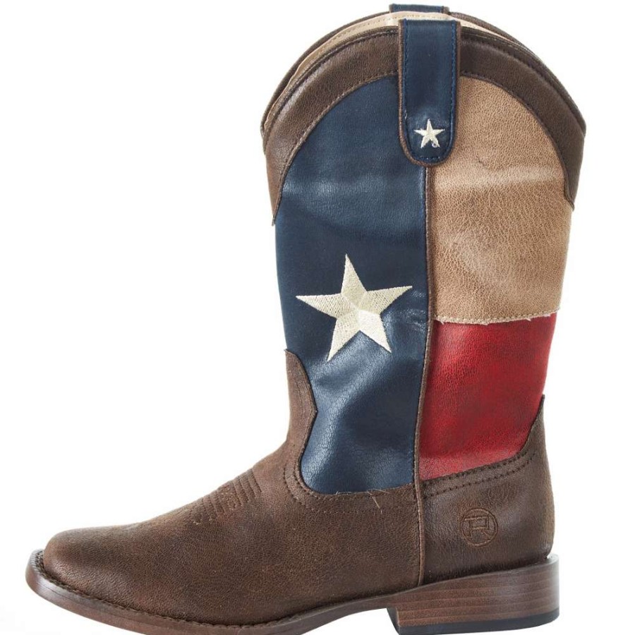 Boots * | Roper Youth Lone Star Square Toe Boot