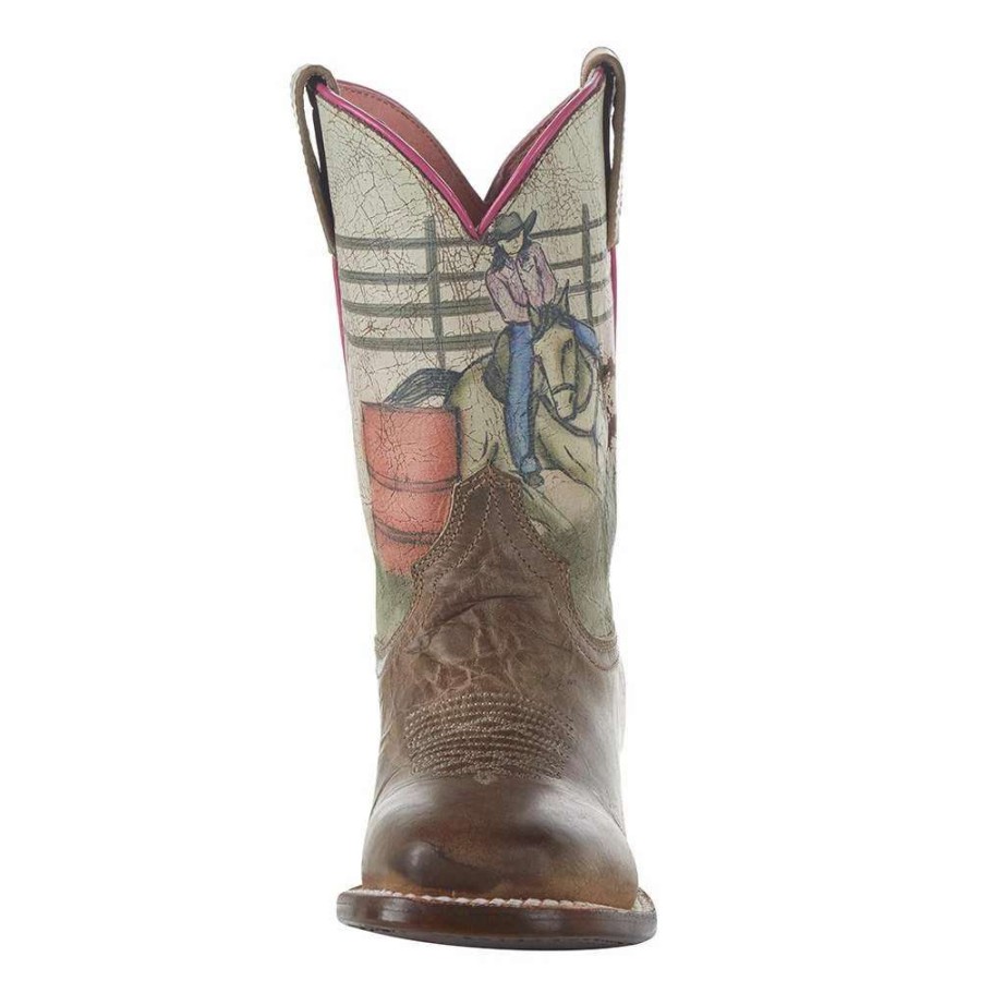 Boots * | Roper Footwear Kids Barrel Racer Square Toe Boot