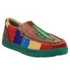 Boots * | Twisted X Youth Cook Children'S Brown And Multi Color Cactus Slip-On Kicks