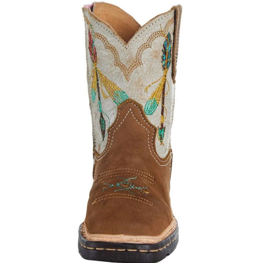 Boots * | Roper Footwear Toddler Cowbabies Arrow Feather Boot